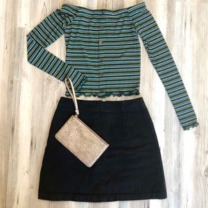 Green Long Sleeve Top 💚💛